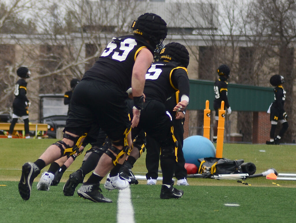 Case Cook runs a drill